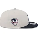 casquette-plate-beige-et-bleue-marine-snapback-9fifty-4th-of-july-detroit-tigers-mlb-new-era