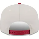 casquette-plate-beige-et-rouge-snapback-9fifty-4th-of-july-oakland-athletics-mlb-new-era