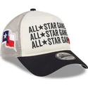 casquette-trucker-beige-et-bleue-marine-a-frame-all-star-game-texas-rangers-mlb-new-era