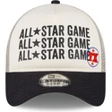 casquette-trucker-beige-et-bleue-marine-a-frame-all-star-game-texas-rangers-mlb-new-era