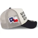 casquette-trucker-beige-et-bleue-marine-a-frame-all-star-game-texas-rangers-mlb-new-era