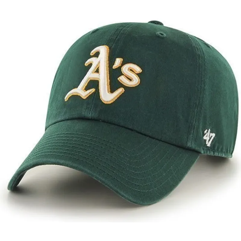petten-gebogen-groen-verstelbaar-van-oakland-athletics-mlb-van-47-brand