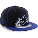 petten-plat-zwart-snapback-van-vancouver-canucks-nhl-van-47-brand