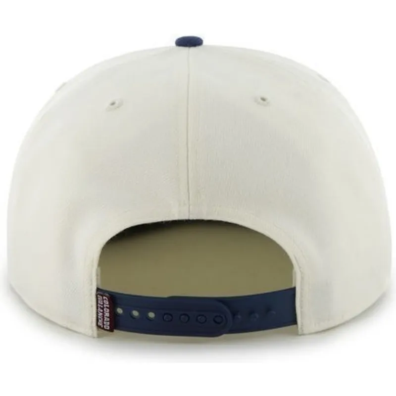 petten-plat-wit-snapback-van-colorado-avalanche-nhl-van-47-brand petten-plat-wit-snapback-van-colorado-avalanche-nhl-van-47-brand
