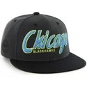 petten-plat-zwart-snapback-letras-van-chicago-blackhawks-nhl-van-47-brand