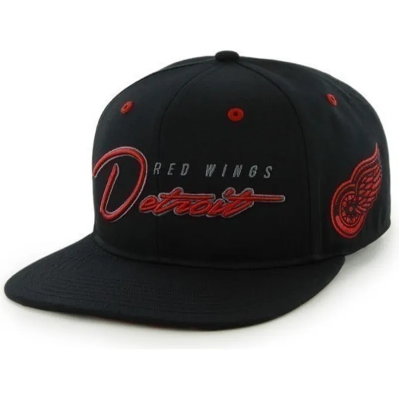petten-plat-zwart-snapback-letras-van-detroit-red-wings-nhl-van-47-brand