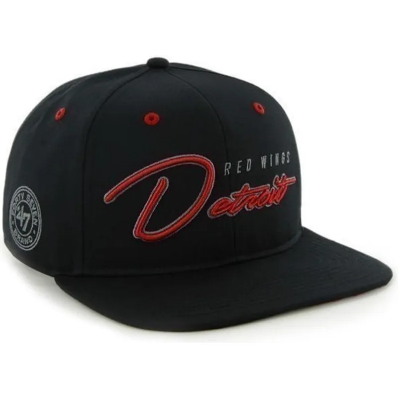 petten-plat-zwart-snapback-de-letras-van-detroit-red-wings-nhl-van-47-brand