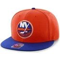 petten-plat-oranje-snapback-van-new-york-islanders-nhl-van-47-brand