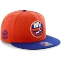 petten-plat-oranje-snapback-van-new-york-islanders-nhl-van-47-brand