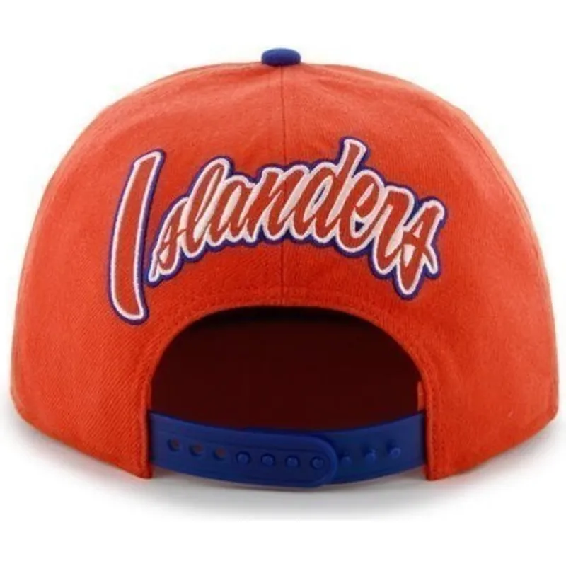 petten-plat-oranje-snapback-van-new-york-islanders-nhl-van-47-brand