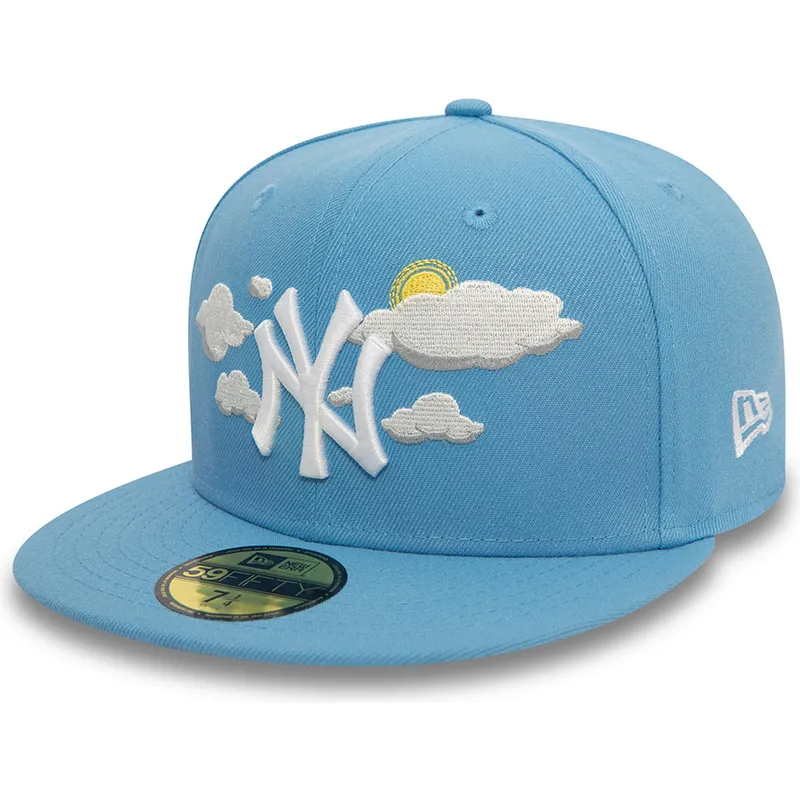 petten-plat-blauw-fitted-59fifty-cloud-van-new-york-yankees-mlb-van-new-era petten-plat-blauw-fitted-59fifty-cloud-van-new-york-yankees-mlb-van-new-era