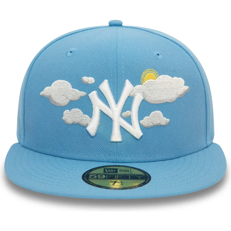 petten-plat-blauw-fitted-59fifty-cloud-van-new-york-yankees-mlb-van-new-era petten-plat-blauw-fitted-59fifty-cloud-van-new-york-yankees-mlb-van-new-era