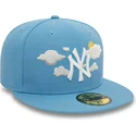 petten-plat-blauw-fitted-59fifty-cloud-van-new-york-yankees-mlb-van-new-era