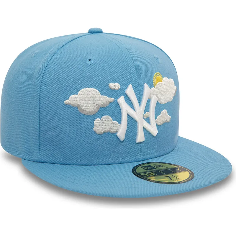 petten-plat-blauw-fitted-59fifty-cloud-van-new-york-yankees-mlb-van-new-era petten-plat-blauw-fitted-59fifty-cloud-van-new-york-yankees-mlb-van-new-era