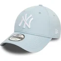 gorra-curva-azul-claro-ajustable-9forty-league-essential-de-new-york-yankees-mlb-de-new-era