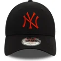 cappellino-curvo-nero-regolabile-con-logo-rosso-9forty-league-essential-dei-new-york-yankees-mlb-di-new-era