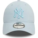 gorra-curva-azul-claro-ajustable-con-logo-azul-9twenty-league-essential-de-new-york-yankees-mlb-de-new-era