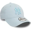 gorra-curva-azul-claro-ajustable-con-logo-azul-9twenty-league-essential-de-new-york-yankees-mlb-de-new-era