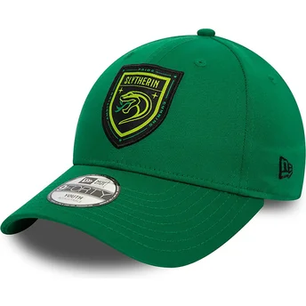 Grön snapback barnkeps med böjd skärm 9FORTY från Slytherin Harry Potter av New Era