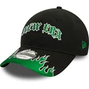 gorra-curva-negra-y-verde-ajustable-9twenty-race-flame-de-new-era