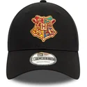 casquette-courbee-noire-ajustable-9forty-hogwarts-harry-potter-new-era