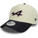 gorra-curva-blanca-y-azul-marino-snapback-e-frame-chain-stitch-de-alpine-f1-team-formula-1-de-new-era