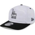 petten-gebogen-wit-snapback-golfer-chrome-van-los-angeles-dodgers-mlb-van-new-era