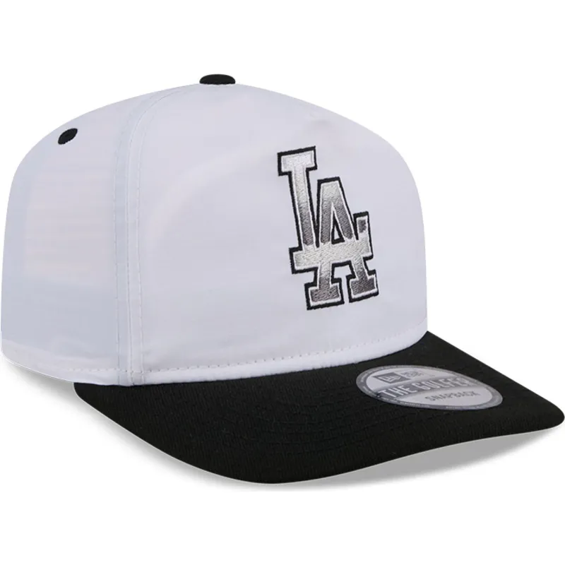 petten-gebogen-wit-snapback-golfer-chrome-van-los-angeles-dodgers-mlb-van-new-era