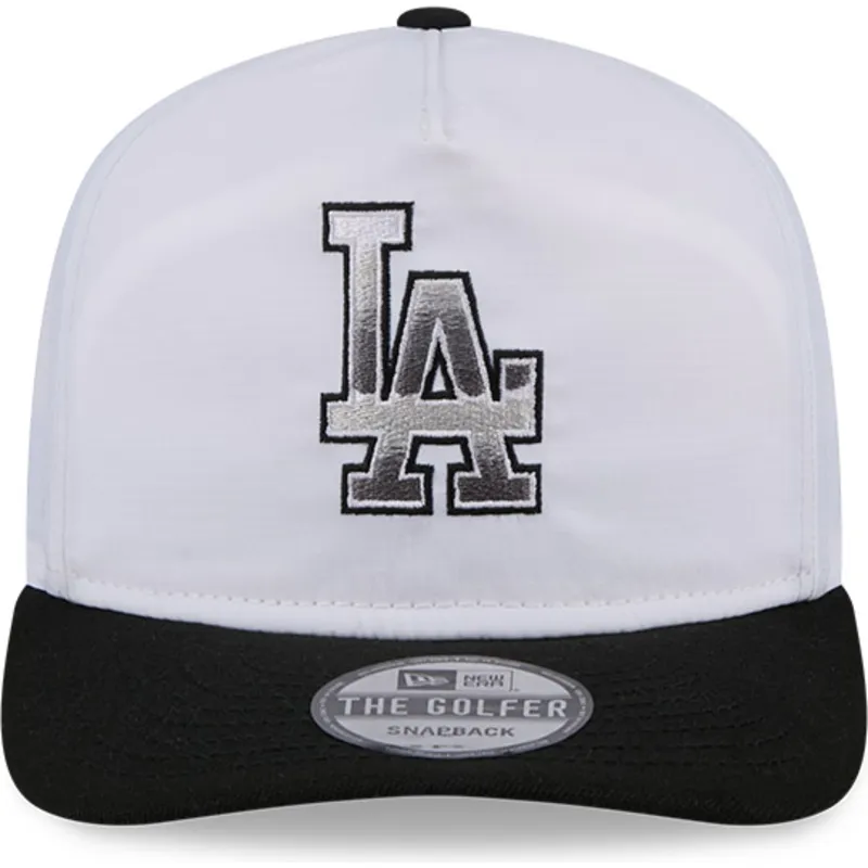 petten-gebogen-wit-snapback-golfer-chrome-van-los-angeles-dodgers-mlb-van-new-era