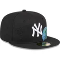 gorra-plana-negra-ajustada-59fifty-global-de-new-york-yankees-mlb-de-new-era