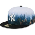 cappello-piatto-nero-aderente-59fifty-photoreal-dei-new-york-yankees-mlb-di-new-era