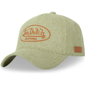 Von Dutch Curved Brim JEA03 Green Snapback Cap