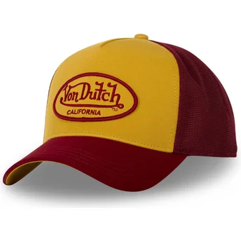 Gorra trucker amarilla y roja BURG de Von Dutch