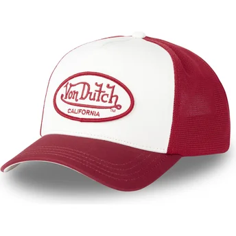 Casquette trucker blanche et rouge CHIL Von Dutch