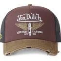 gorra-trucker-granate-negra-y-marron-crew18-de-von-dutch