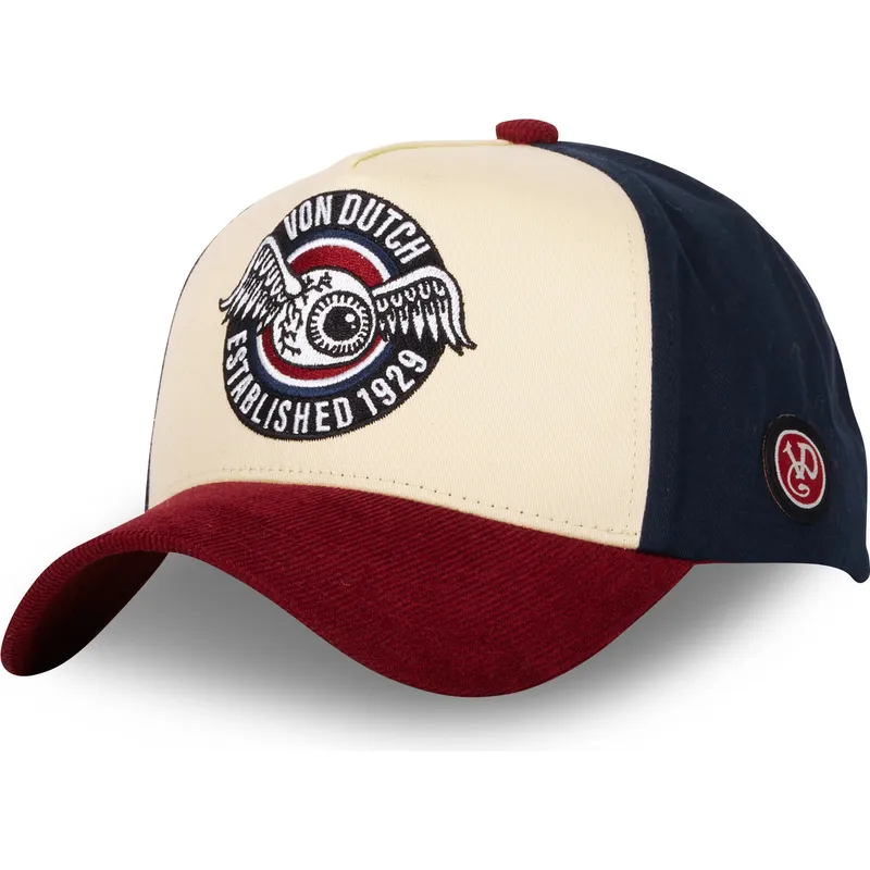 petten-gebogen-meerkleurig-snapback-vint02-van-von-dutch
