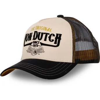 Petten gebogen zwart snapback THE van Von Dutch