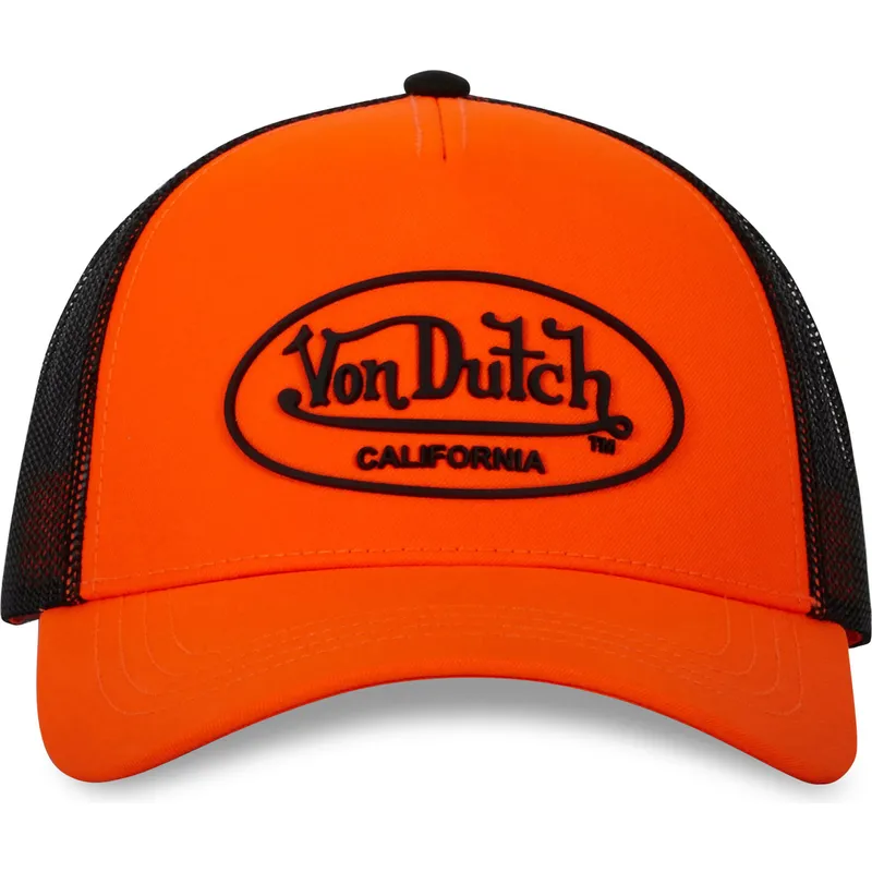 petten-gebogen-oranje-snapback-flu-o-van-von-dutch