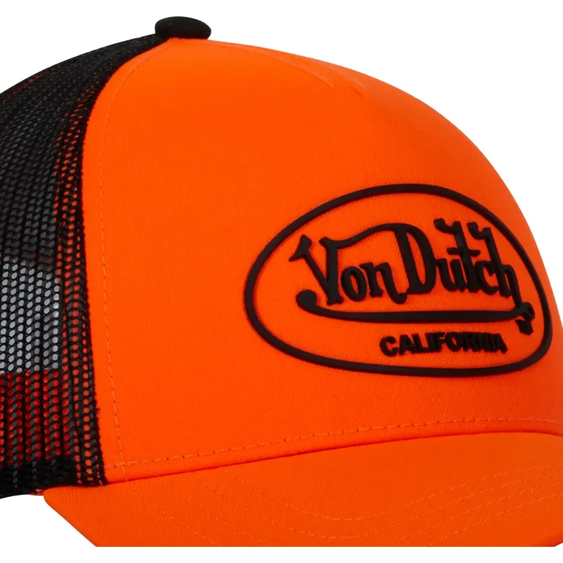 petten-gebogen-oranje-snapback-flu-o-van-von-dutch