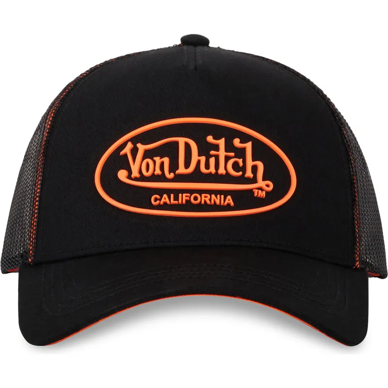 czapka-trucker-czarna-i-pomaranczowa-dom-o-von-dutch