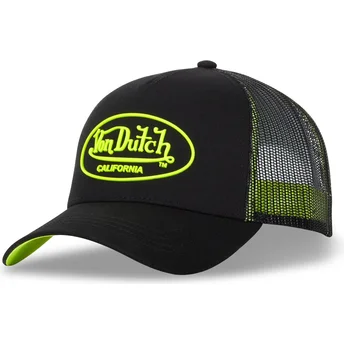 Petten gebogen zwart snapback DOM van Von Dutch