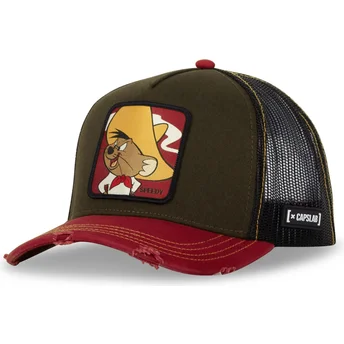 Gorra trucker grøn og rød Speedy Gonzales LOO10 SPE Looney Tunes fra Capslab