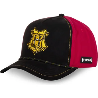 Gorra curva negra y roja Hogwarts POT2 Harry Potter de Capslab