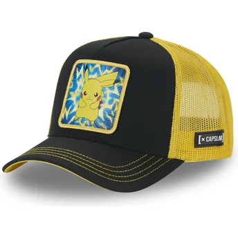 Gorra trucker negra y amarilla Pikachu PMK5 THU Pokémon de Capslab