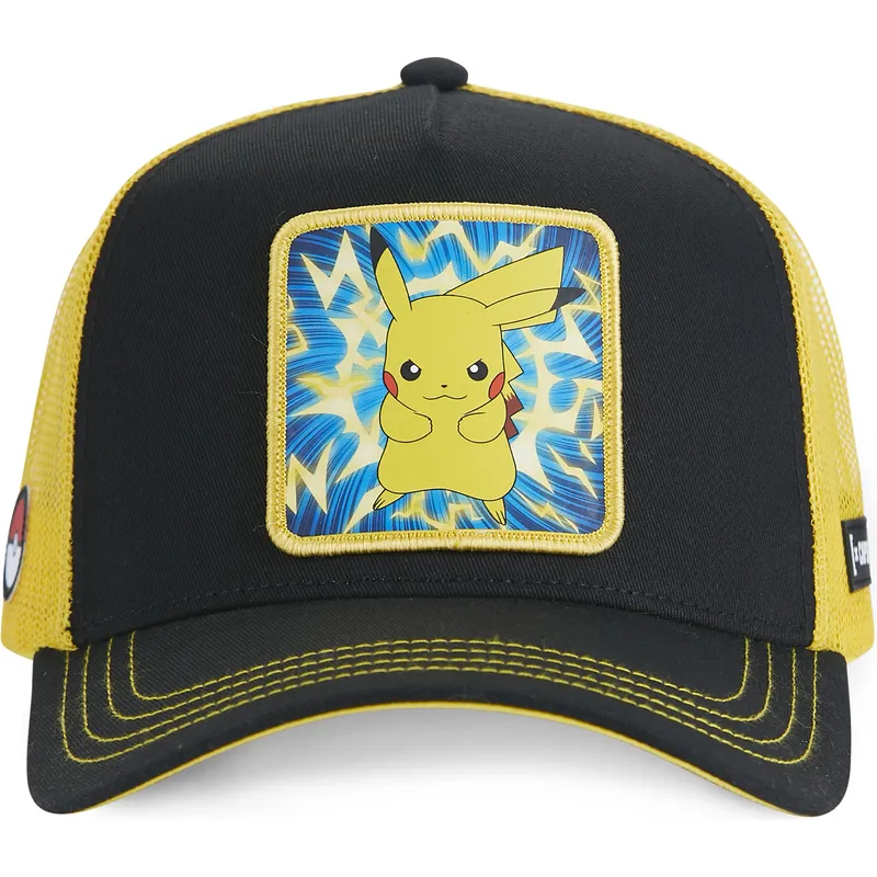 czapka-trucker-czarna-i-zolta-pikachu-pmk5-thu-pokemon-od-capslab