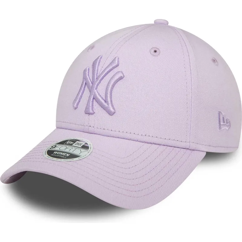 petten-gebogen-paars-verstelbaar-9forty-league-essential-van-new-york-yankees-mlb-van-new-era
