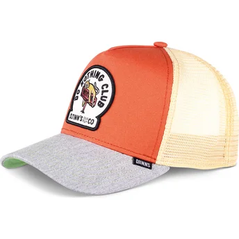 Petten gebogen multicolor snapback van Djinns