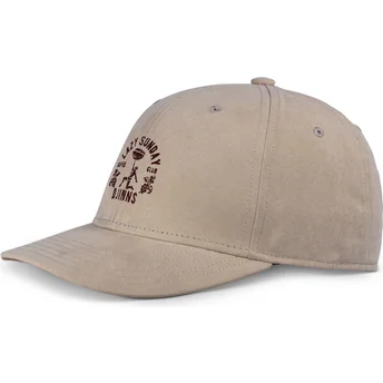 Petten gebogen beige verstelbaar TrueFit Lazy Classic van Djinns