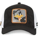 casquette-trucker-noire-et-blanche-daffy-duck-daf2-ct-looney-tunes-capslab