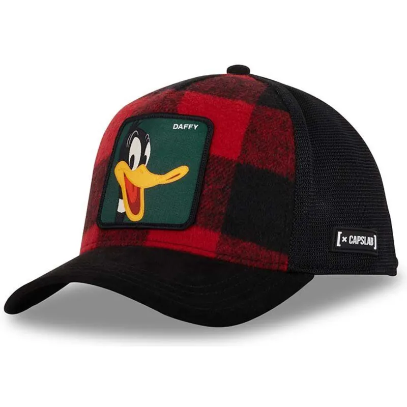 petten-gebogen-rood-snapback-loo10-lum-daffy-duck-looney-tunes-van-capslab